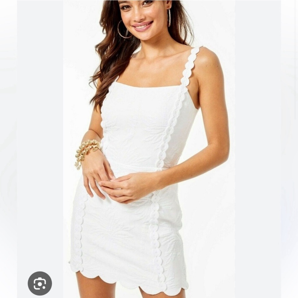 Lilly Pulitzer Palm Jacquard dress with shorts built in